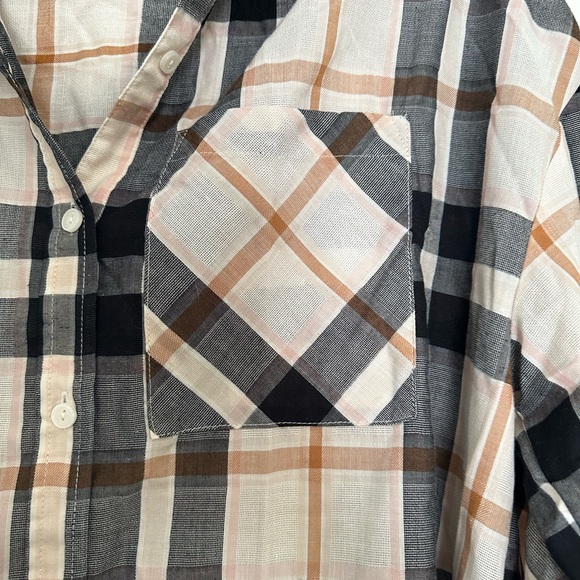 Sanctuary plaid tunic. Size L - Picture 3 of 4